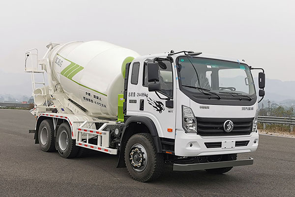 A mixer truck 