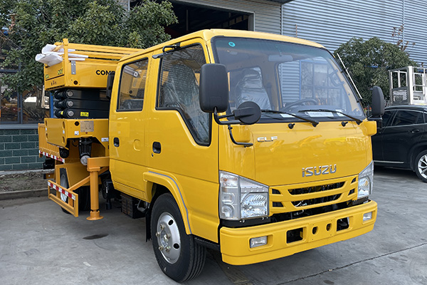 Isuzu double row seat 8m 10m lifting aerial work vehicle