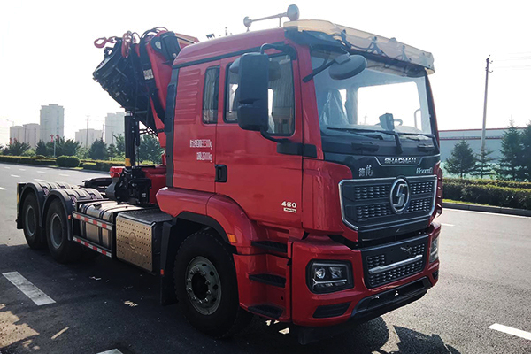 Shaanxi Automobile Shacman Folding arm Truck mounted crane tractor