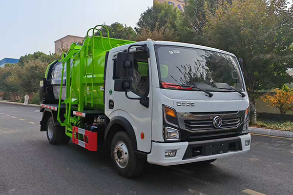Dongfeng small 7m³ special kitchen garbage truck compressor