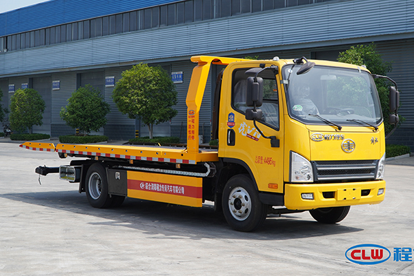 New FAW Multi functional 4x2 Drive flatbed transport obstacle clearing vehicle