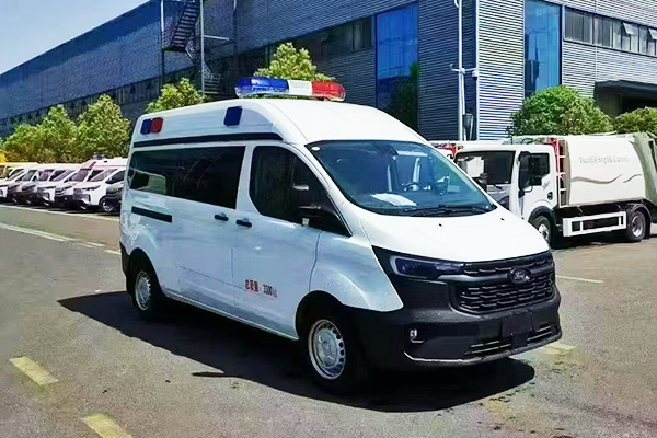 Ford 9-person prisoner car with high-strength protective body and professional cage design