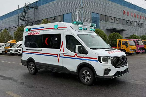 New JMC Ford T8 long wheelbase 7-8 person high top monitoring ambulance