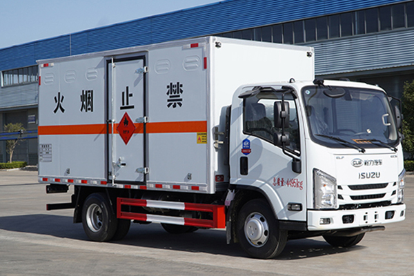 Explosive equipment box truck