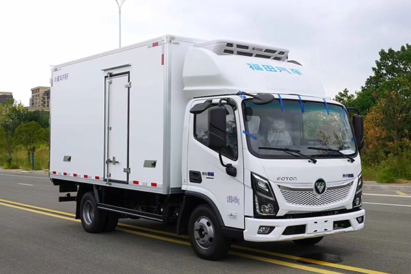 New Foton small 4x2 drive pure electric refrigerated truck For sale EV