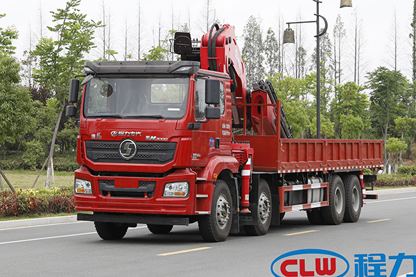 New Shacman  four-axis 14-ton Folding arm Truck mounted crane carrier
