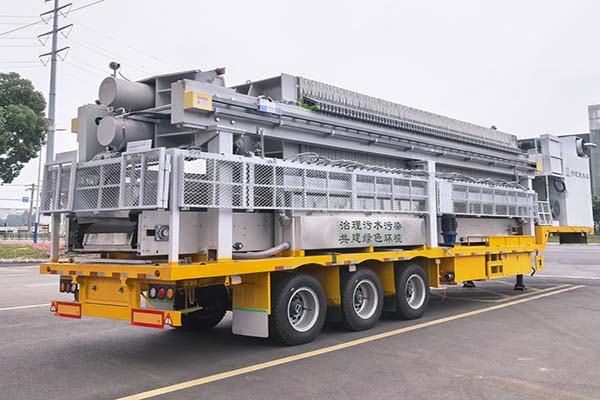 Chengli semi-trailer mobile sludge dewatering truck (also known as sludge dewatering and purification semi-trailer)